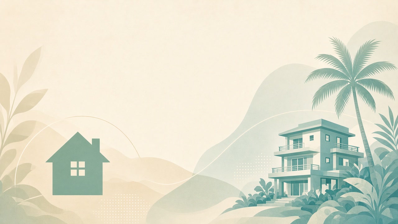Residential house intent versus villa marketing on a Bali listing