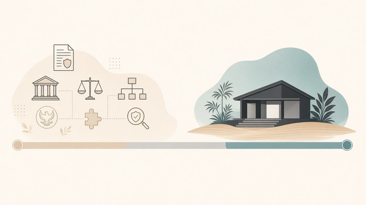 Indonesia national rules versus Bali villa diligence — same law, different product surface